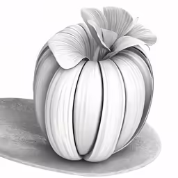 an abstractly - designed piece of artwork in white